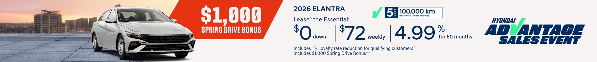 Hyundai Advantage Sales Event