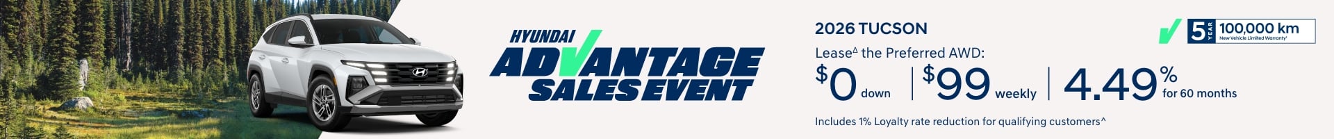 Hyundai Advantage Sales Event